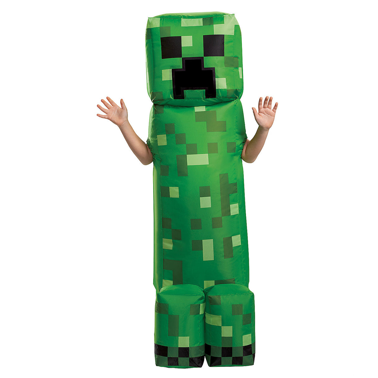 Creeper Inflatable Child Costume for Halloween Themed Parties and Minecraft Adventures