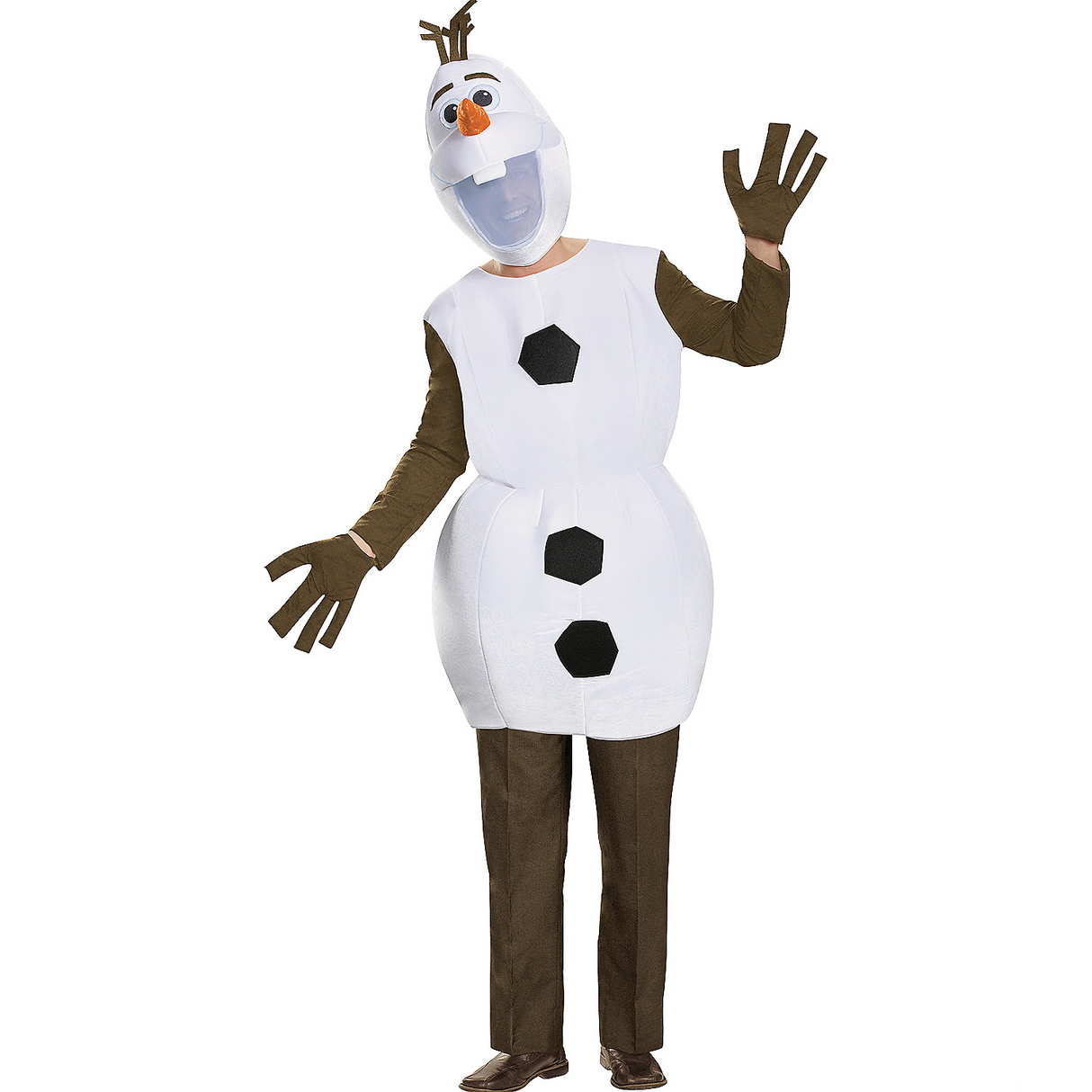 Delightful Frozen Olaf Deluxe Adult Costume for Halloween Parties Themed Events and Character Gatherings