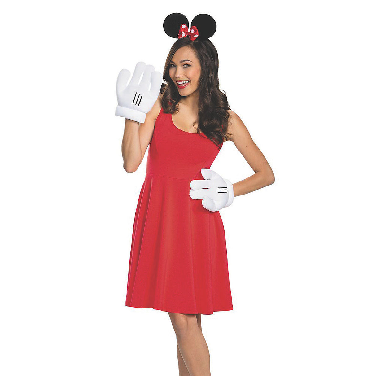 Minnie Mouse Ears And Gloves Kit for Classic Costume Fun and Dress Up Events