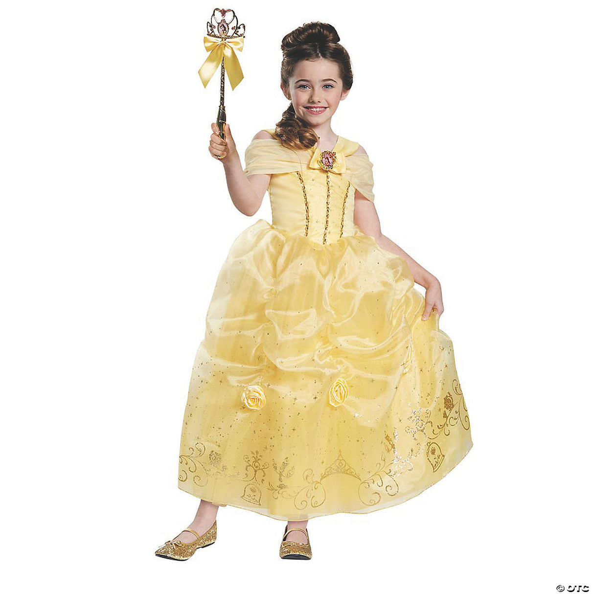 Belle Prestige Costume for Halloween Dress Up Parties and Fairy Tale Adventures