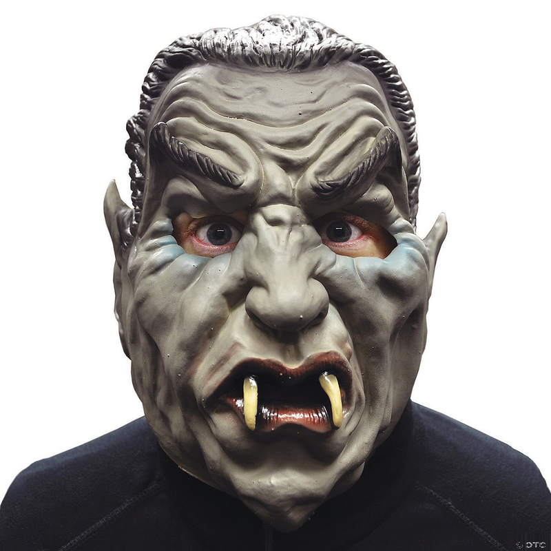 Purple Face Vampire Mini Monster Mask for Halloween Parties Scary Events and Costume Contests