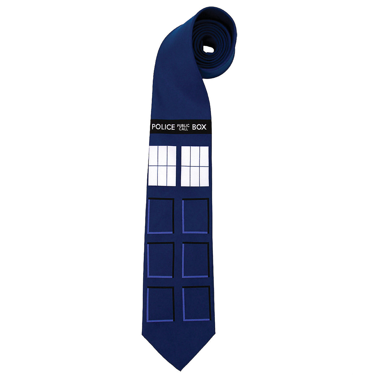 Officially Licensed Tardis Necktie for Doctor Who Fans and Costume Accessories