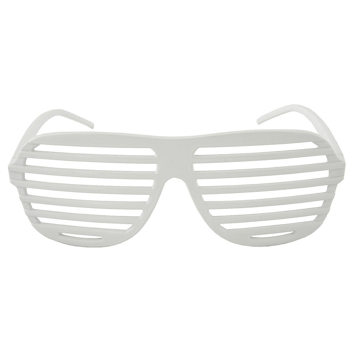 Classic Louvre White Glasses for 80s Themed Parties and Retro Costume Events
