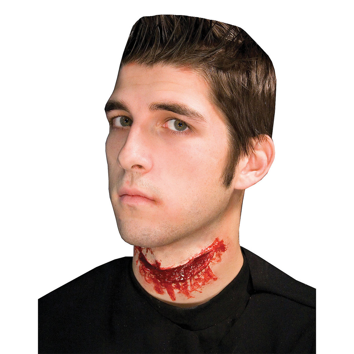 Realistic Slit Throat Prosthetic for Halloween Costumes and Horror-Themed Events