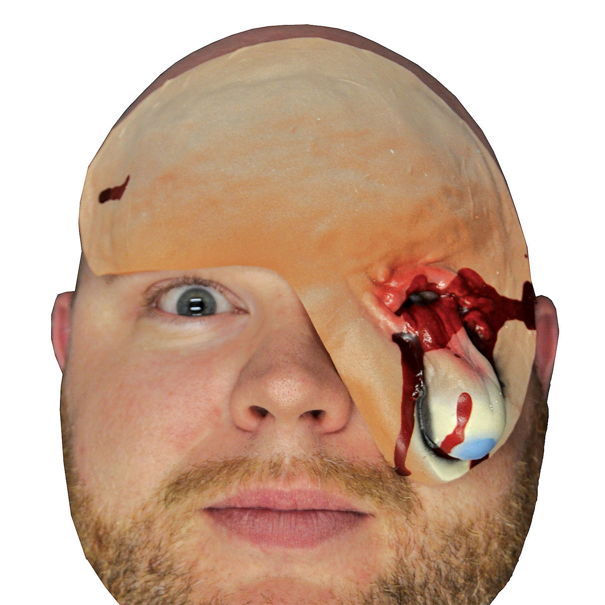 Gruesome Hanging Eye Latex Prosthetic for Halloween Makeup and Costume Events