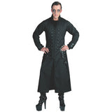 Stylish Men's Gothic Coat for Halloween Parties and Themed Events