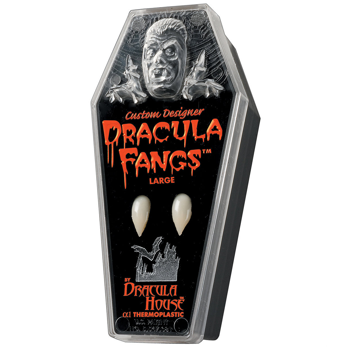 Custom Designer Dracula Fangs for Halloween Costumes and Theatrical Performances