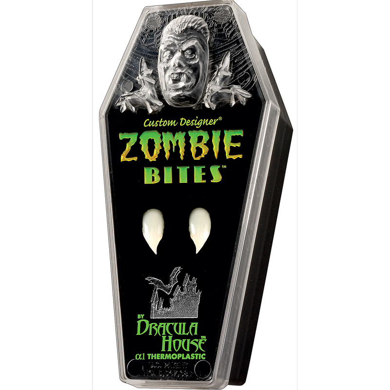 Custom Designer Zombie Bites Fangs for Halloween Costumes Parties and Theatrical Performances
