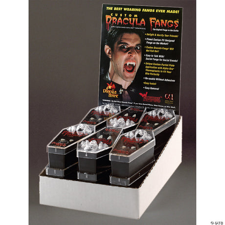 DRACULA FANGS DISPLAY 12 PCS