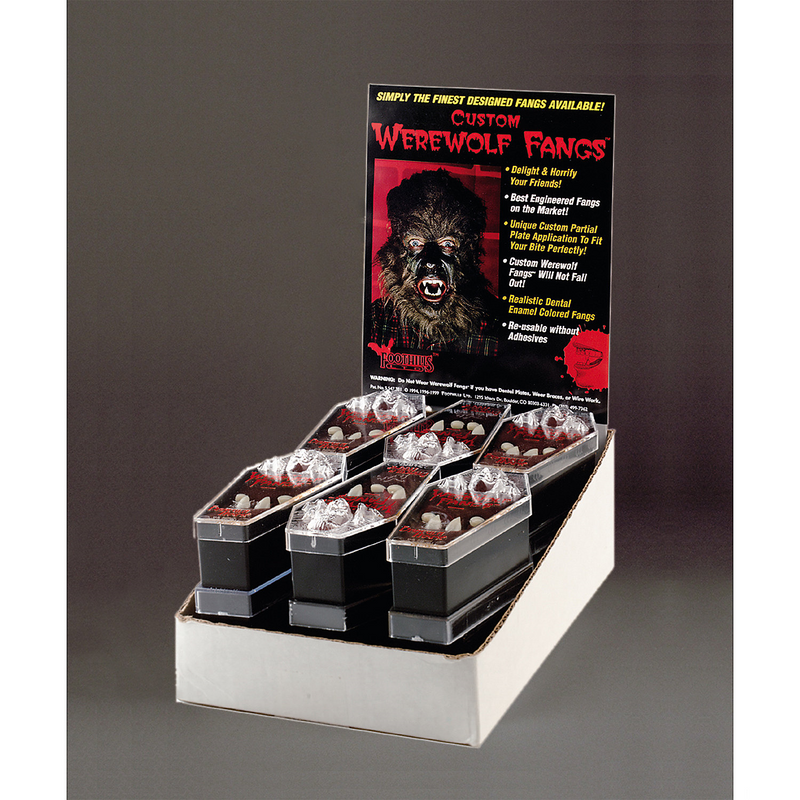 Custom Designer Werewolf Fangs For Halloween Parties and Spooky Costume Performances