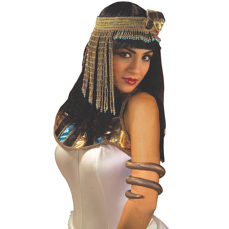 Traditional Beaded Snake Headpiece for Halloween Costume Parties and Themed Events