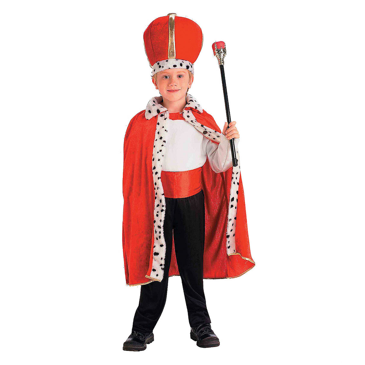 Premium King Robe And Crown Costume for Historical Plays Birthday Parties and Themed Events