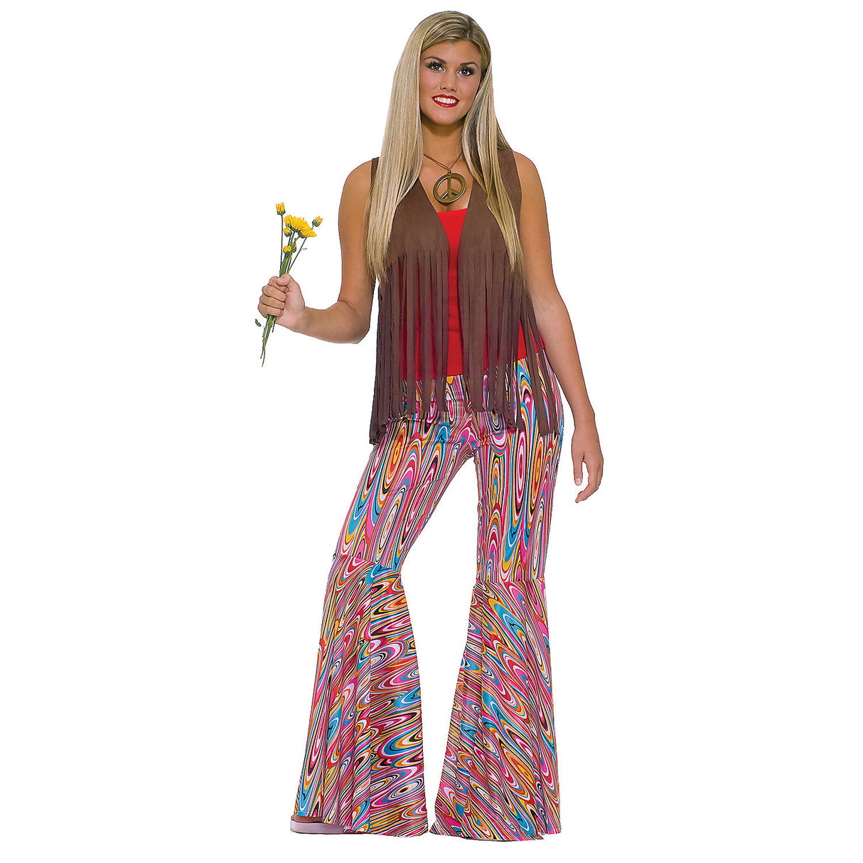 Wild Swirl Bell Bottom Pants for Halloween Parties and Themed Events