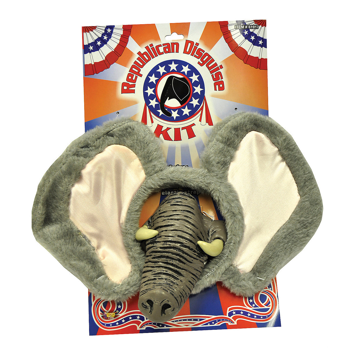 Republican Elephant Costume Kit for Themed Parties and Patriotic Celebrations
