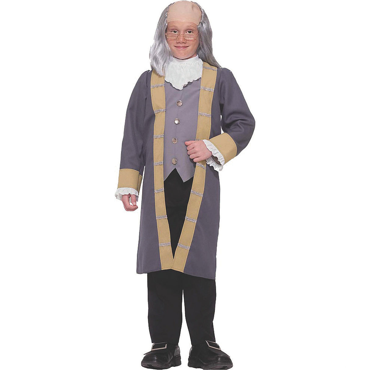 Boy's Ben Franklin Costume for School Presentations Halloween Fun and Creative Plays