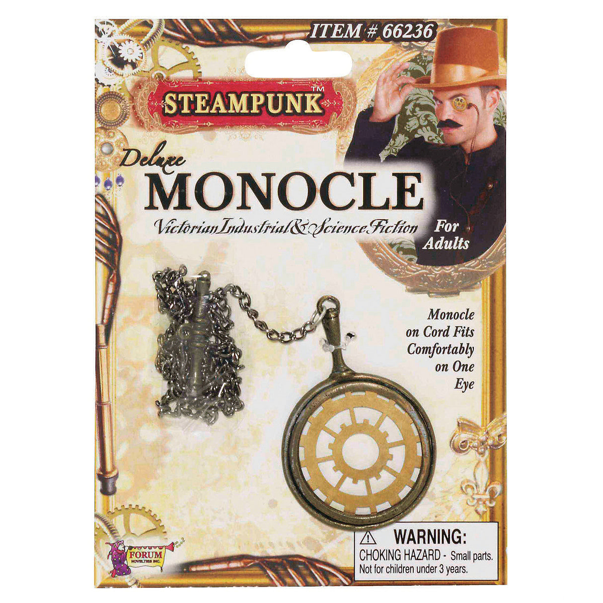 Essential Adult Steampunk Monocle for Halloween Parties Cosplay Events and Themed Gatherings