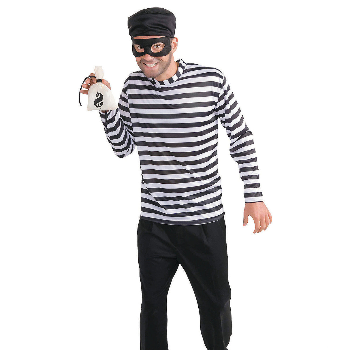 Classic Adult Burglar Costume for Halloween Parties and Themed Events