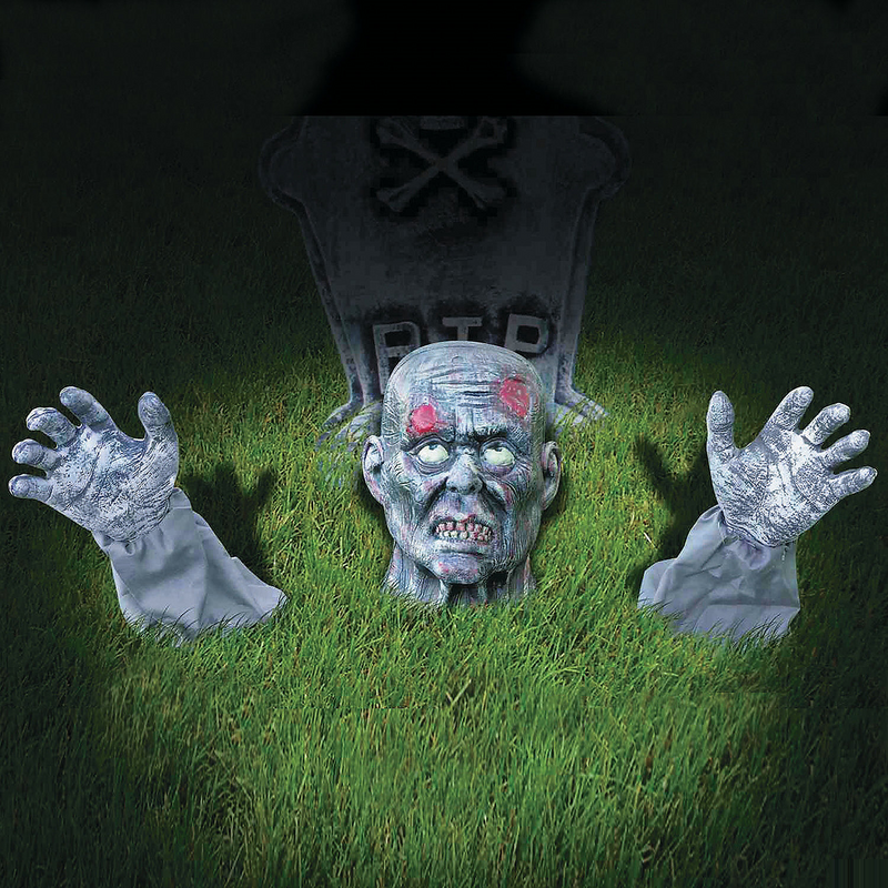 Realistic Zombie Ground Breaker Halloween Decoration for Spooky Parties and Themed Events
