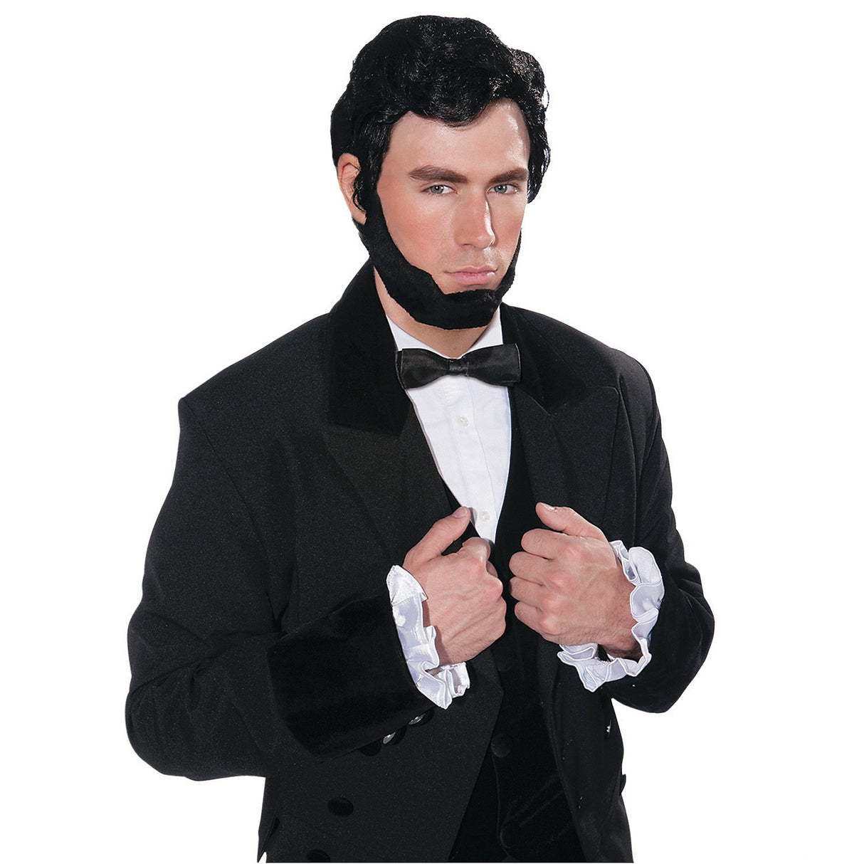 Authentic Lincoln Wig Beard for Halloween Costumes Theatrical Plays and Educational Projects