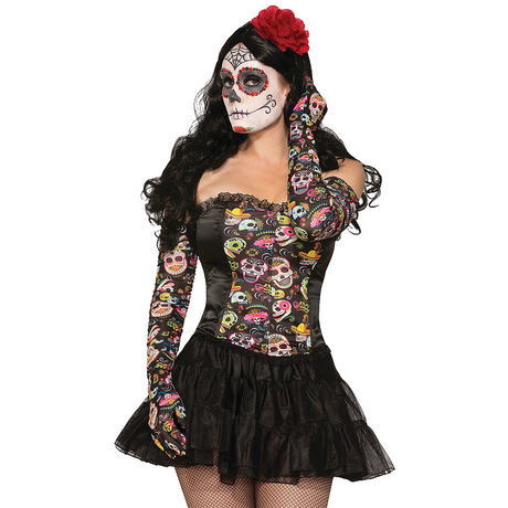 Day Of The Dead Gloves