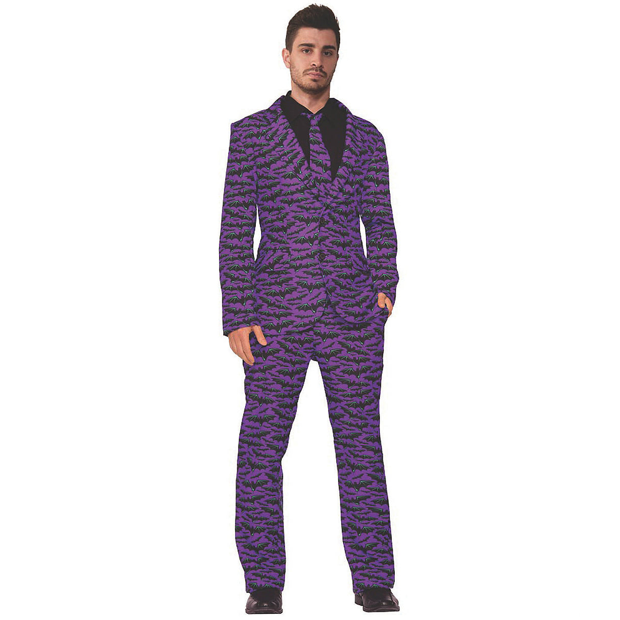 Stylish Men's Bat Suit And Tie for Halloween Parties Costume Events and Spooky Celebrations