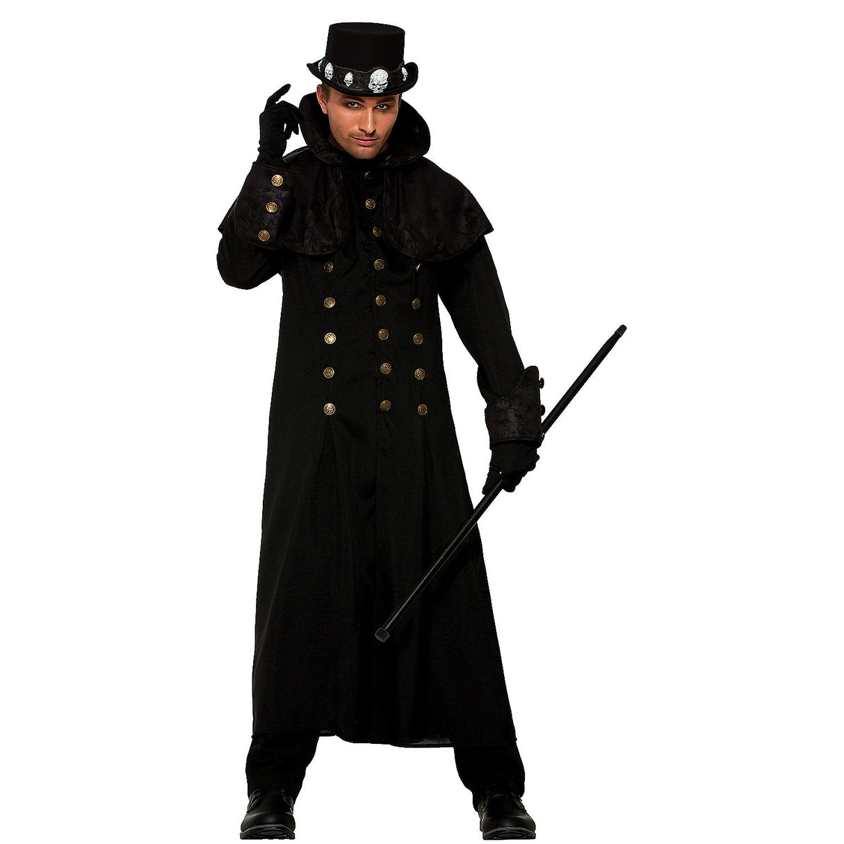 Men's Warlock Coat for Halloween Parties Costume Events and Spooky Celebrations