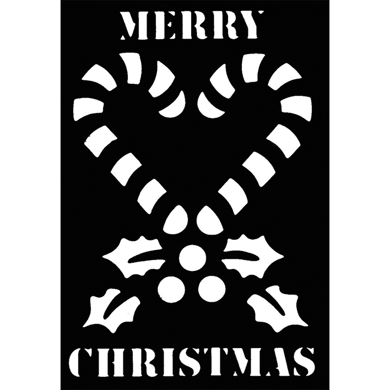 Quality Candy Cane Stencil for Holiday Crafts Baking and Party Decorations