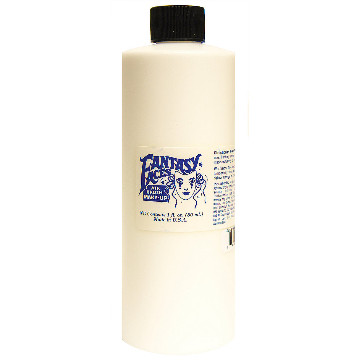 Pure White Air Brush Makeup for Professional Quality Face Painting and Halloween Costume Designs