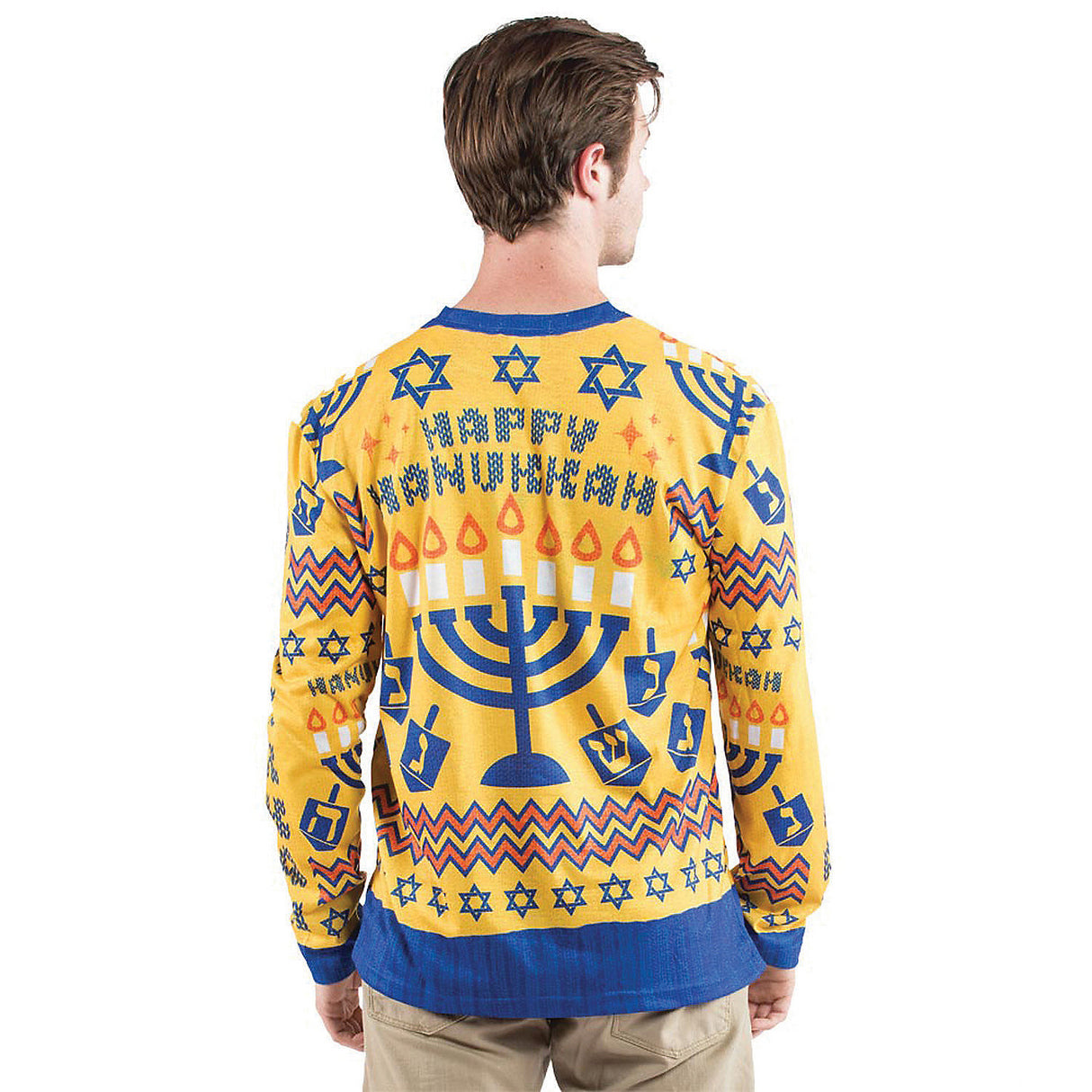 Hilarious Men's Ugly Hanukkah Sweater for Holiday Parties and Seasonal Celebrations