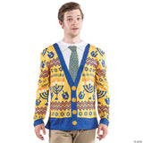 Hilarious Men's Ugly Hanukkah Sweater for Holiday Parties and Seasonal Celebrations