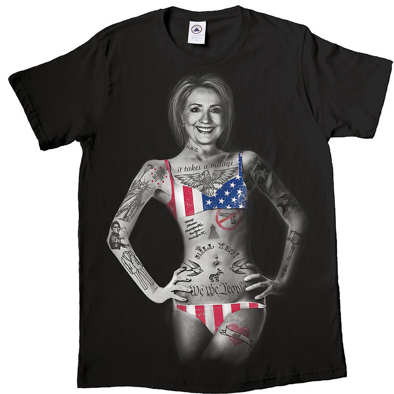 RADYAN Hill Yes T-Shirt - Political Supporter Apparel for Election Parties product image showing the product clearly