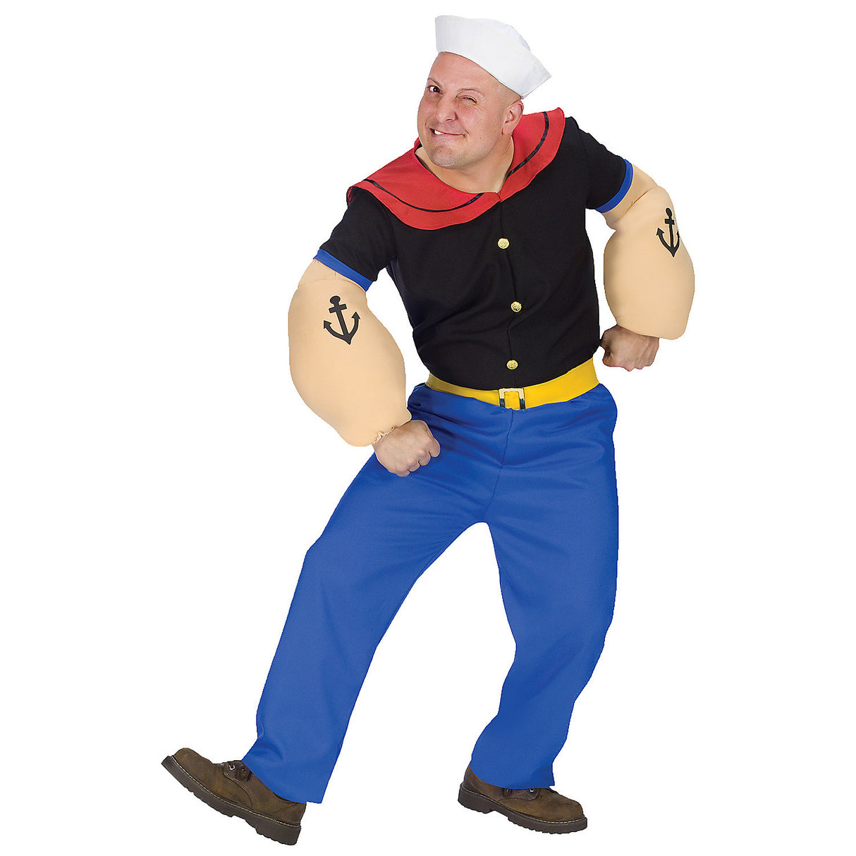 Authentic Men's Popeye Costume for Halloween Parties Superhero Events and Costume Contests