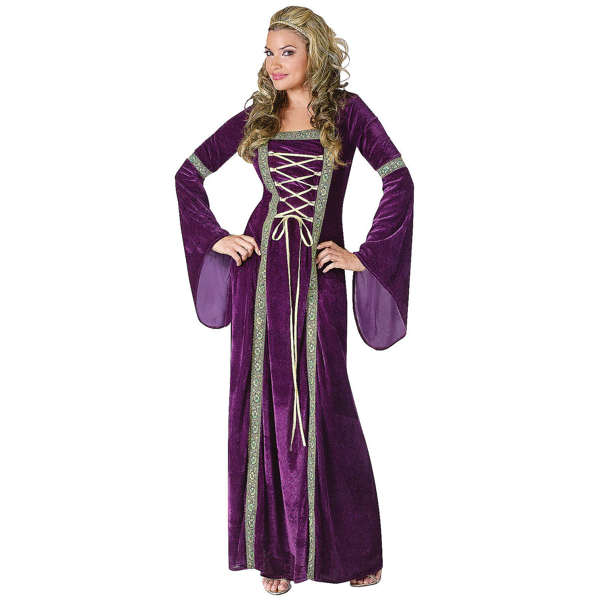 Elegant Women's Renaissance Lady Costume for Halloween Events and Period-Themed Celebrations