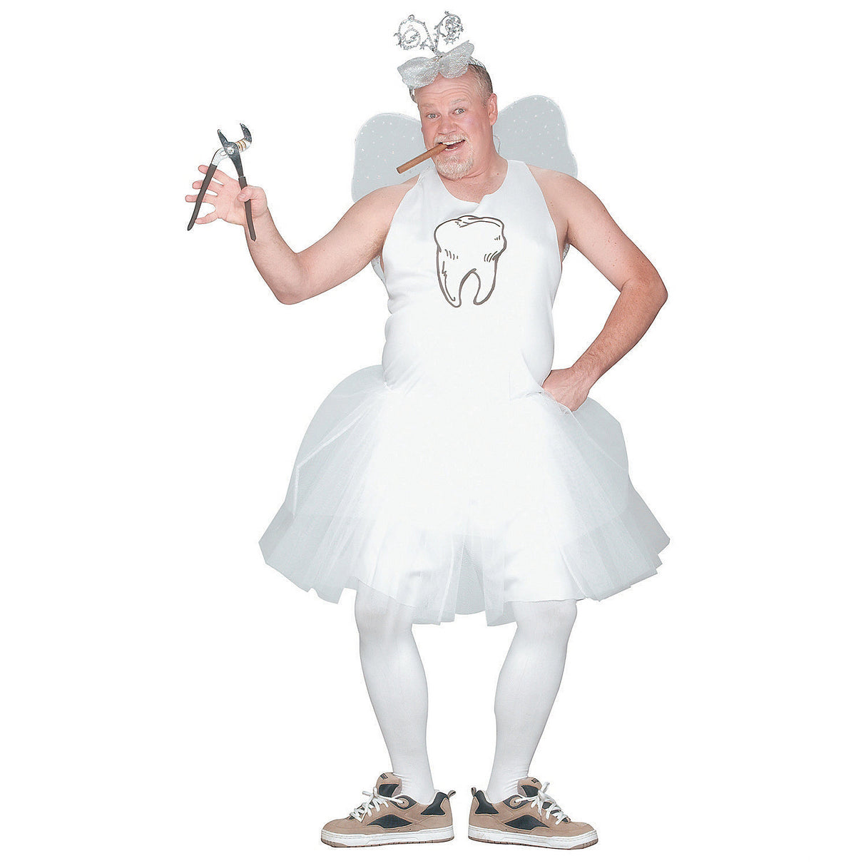 Fun Adult Tooth Fairy Costume for Halloween Parties and Creative Group Celebrations
