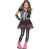 Cute Girl's Skeleton Costume for Halloween Parties Trick-or-Treating and Fun Themed Celebrations