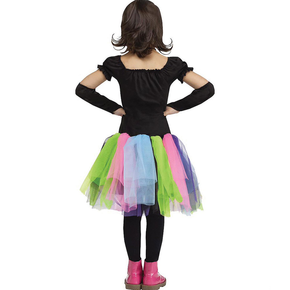 Girl's Neon Skeleton Costume
