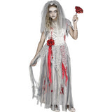 Ghastly Zombie Bride Costume for Halloween Parties Haunted House Events and Trick or Treating Fun