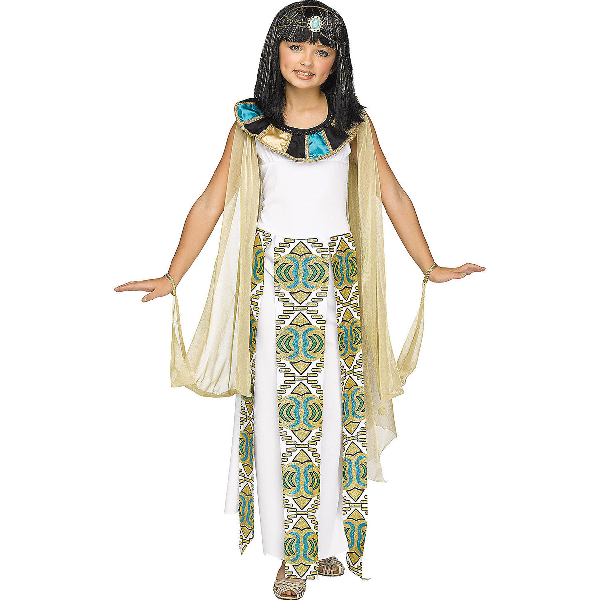 Enchanting Cleopatra Child Costume for Halloween Events School Plays and Imaginative Adventures