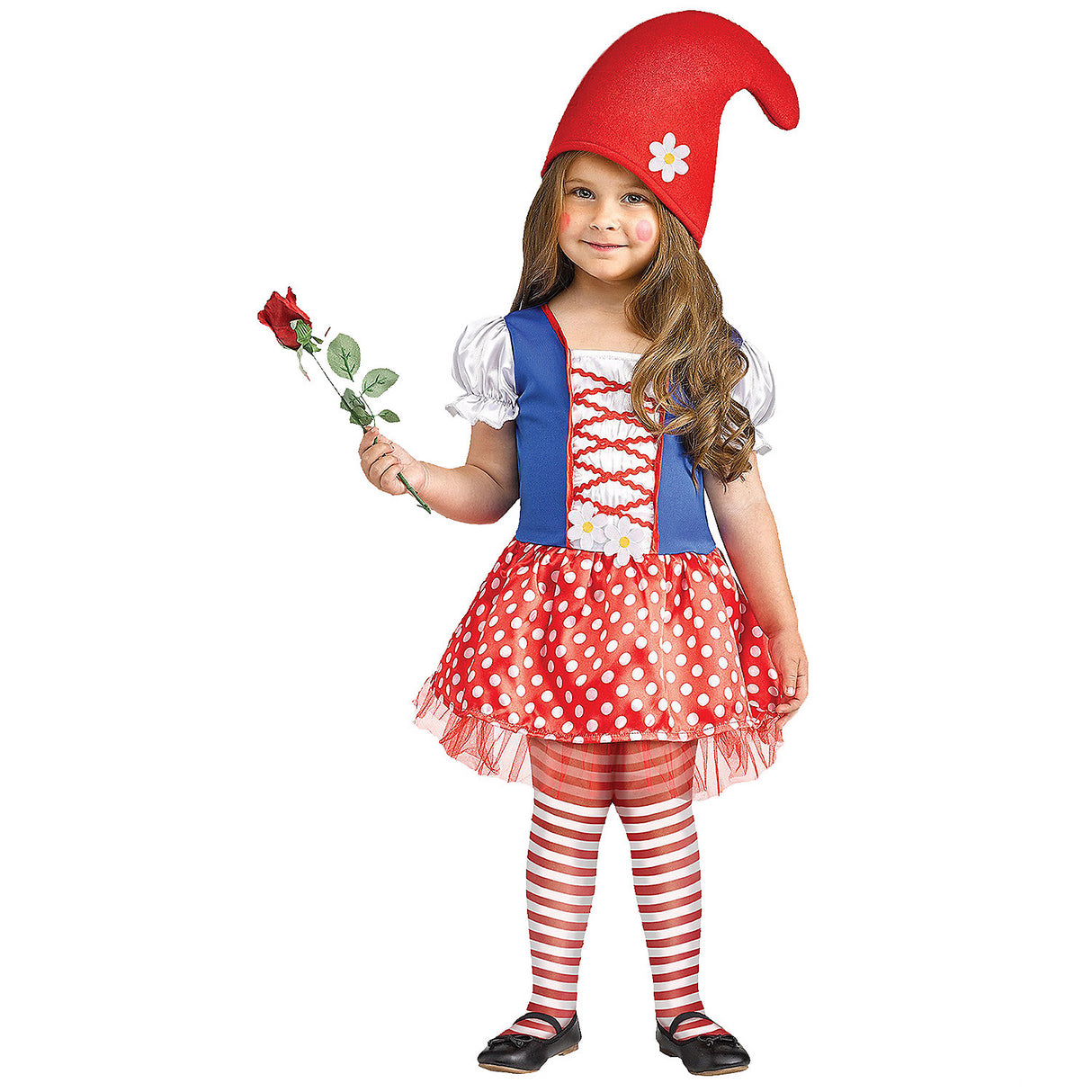 Adorable Girl's Gnome Costume for Family Fun Halloween Traditions and Community Events