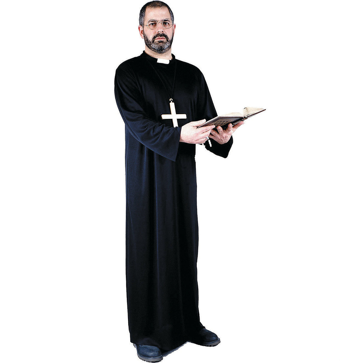 Comfortable Men's Priest Costume for Halloween Events and Themed Parties