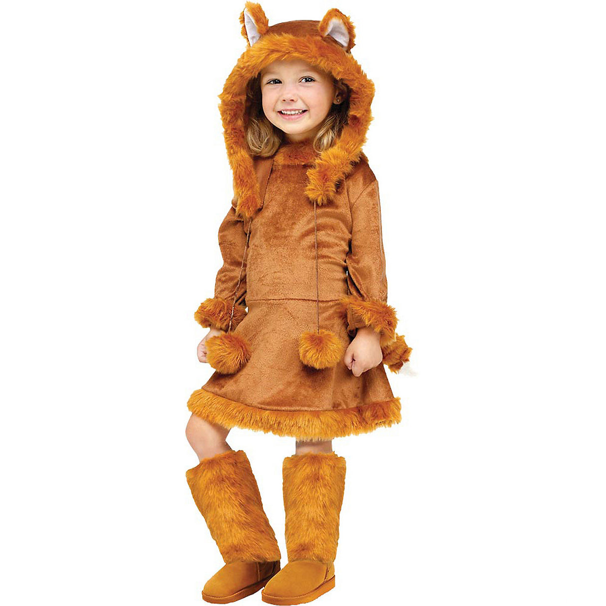 Adorable Girl's Sweet Fox Costume for Halloween Parties and Themed Dress-Up Events