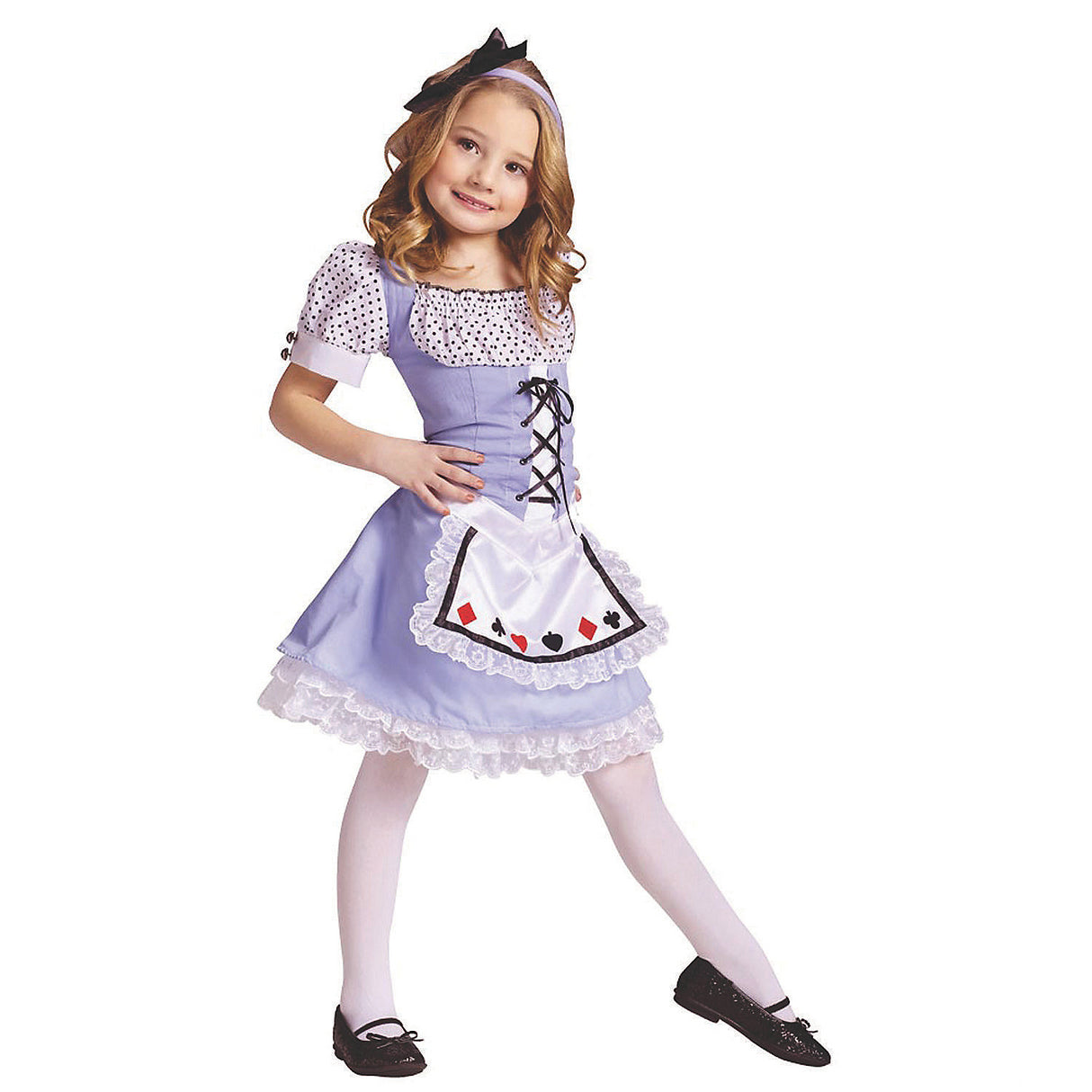 Delightful Girl's Alice Costume for Halloween Parties Dress-Up and Fantasy Adventures