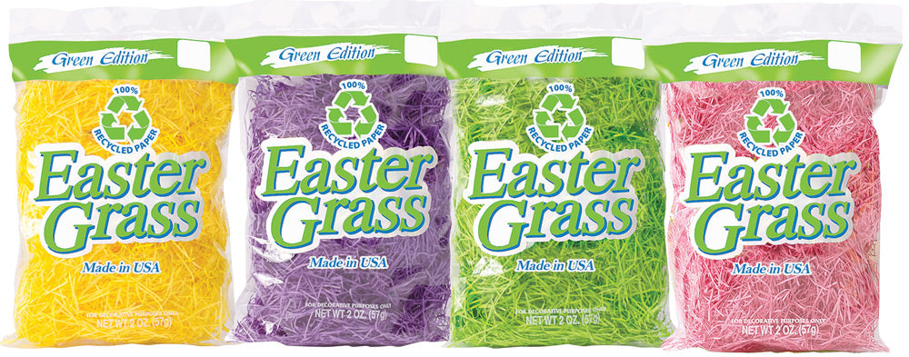 Eco-Friendly Easter Grass 1.5 Oz Paper for Holiday Baskets and Spring Celebrations