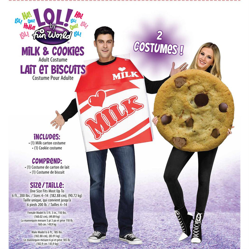 Unisex Milk Cookie Costumes