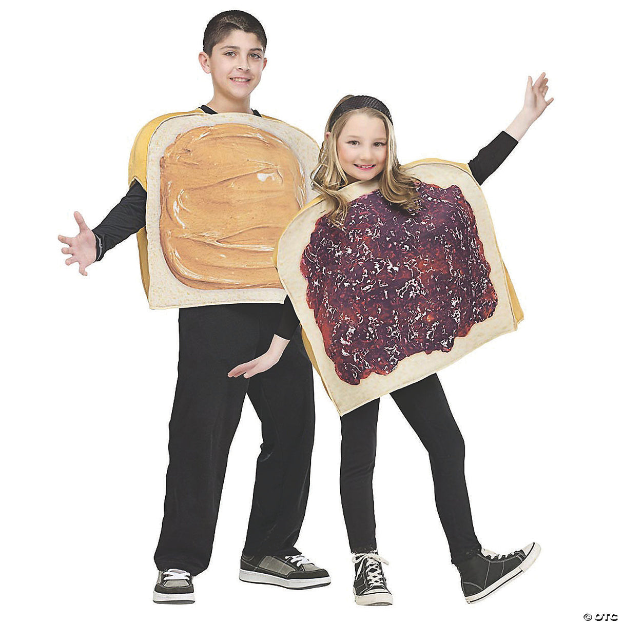 Fun Unisex Peanut Butter N Jelly Costume for Halloween Parties and Themed Events