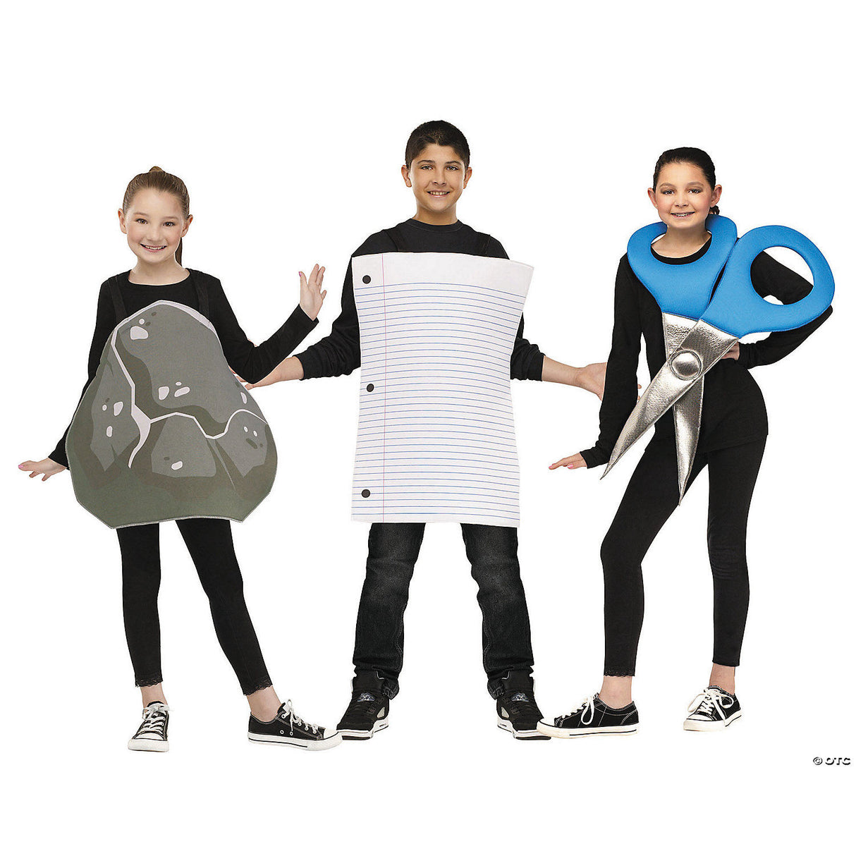 Unisex Rock Paper And Scissor Costume for Halloween Parties School Events and Creative Play