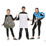 Unisex Rock Paper And Scissor Costume