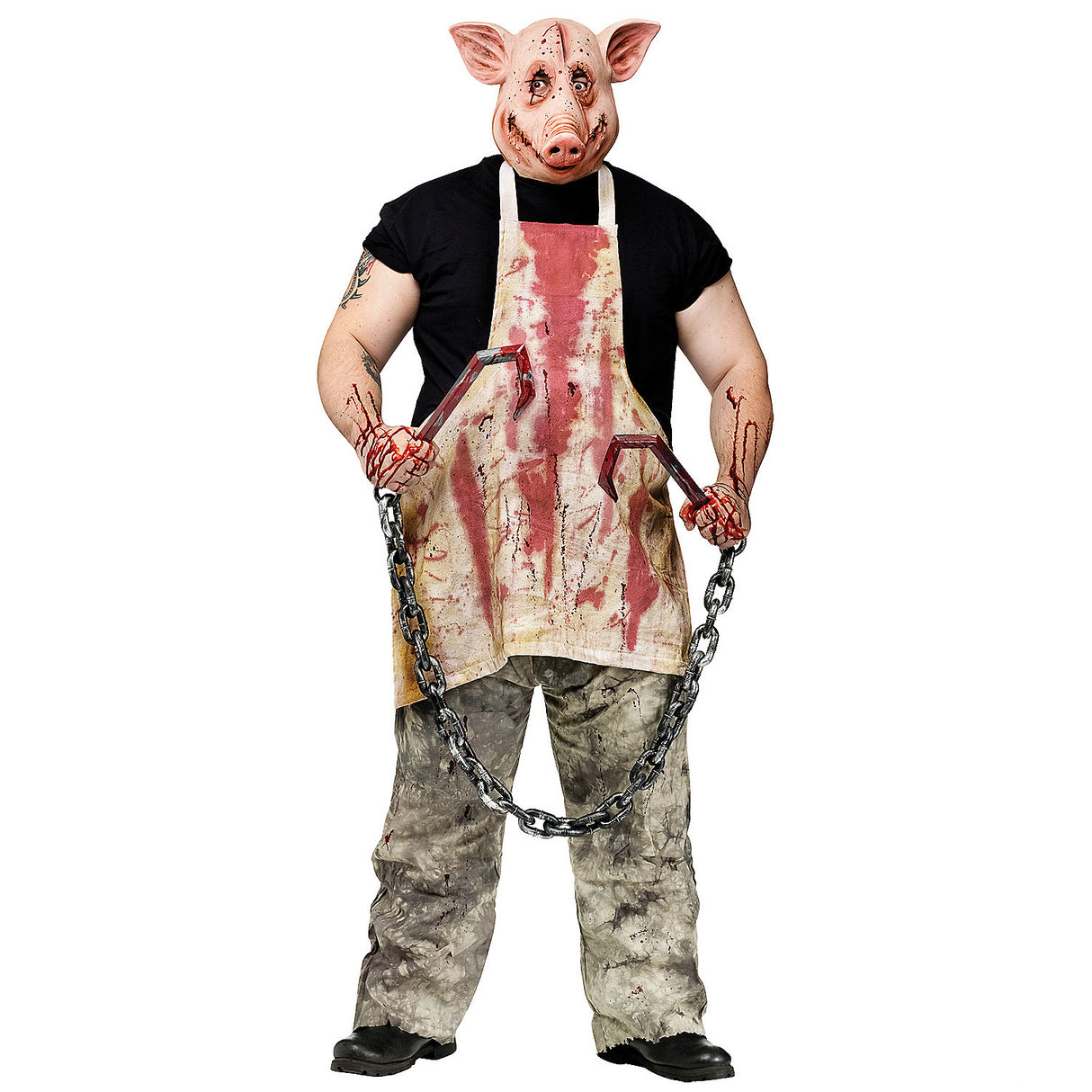 Authentic Men's Pig Butcher Costume for Halloween Parties Scary Themed Events and Costume Contests