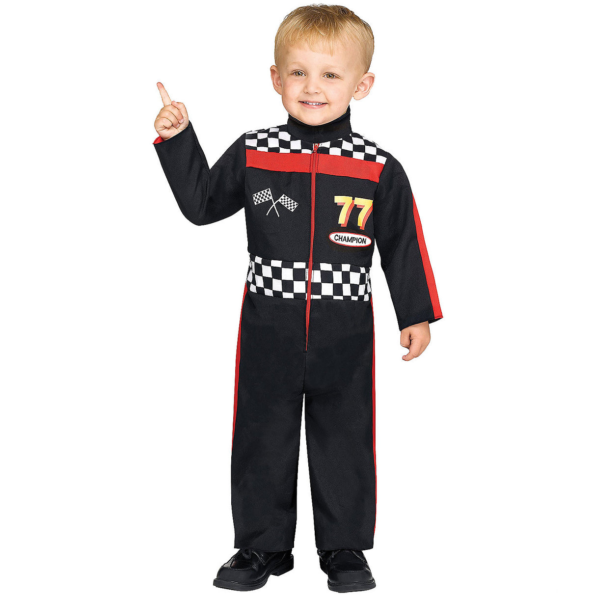 Exciting Race Car Driver Costume for Toddlers Ideal for Halloween Parties and Community Events