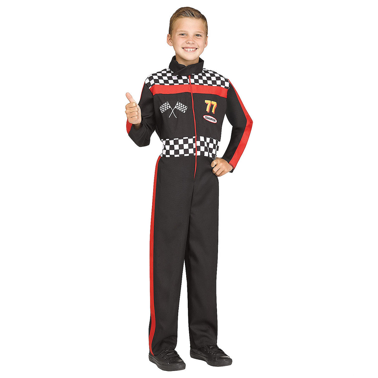 Child Race Car Driver Costume for Halloween School Events and Superhero Celebrations